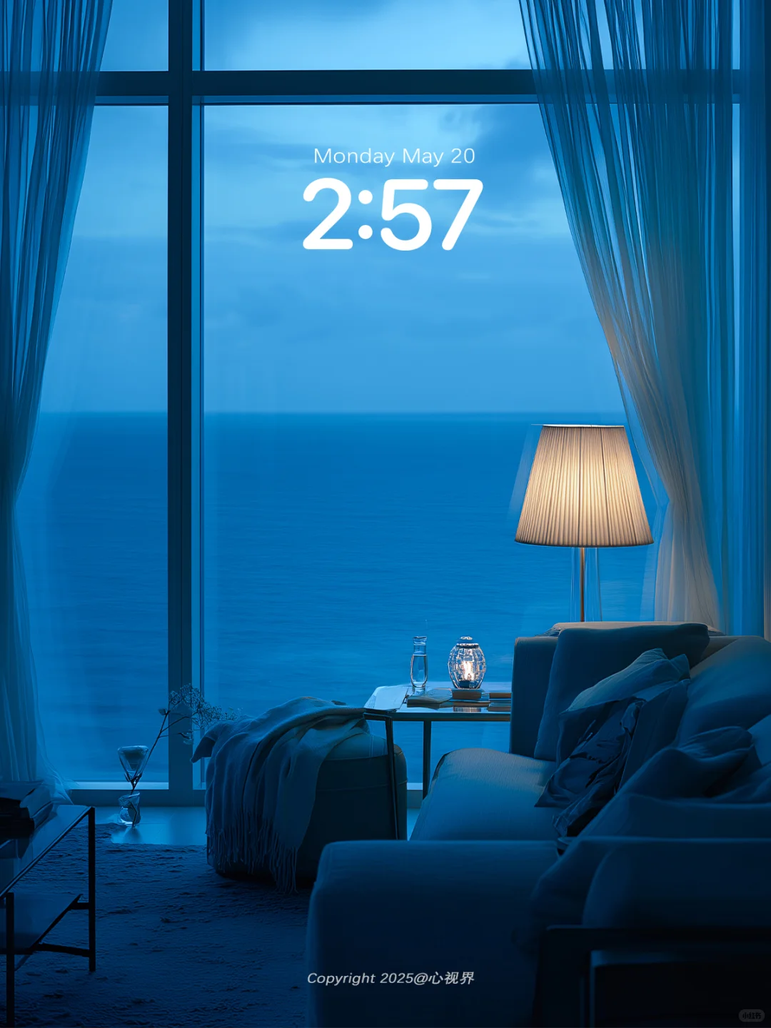 “我在窗边读了一整晚的蓝” | 181壁纸