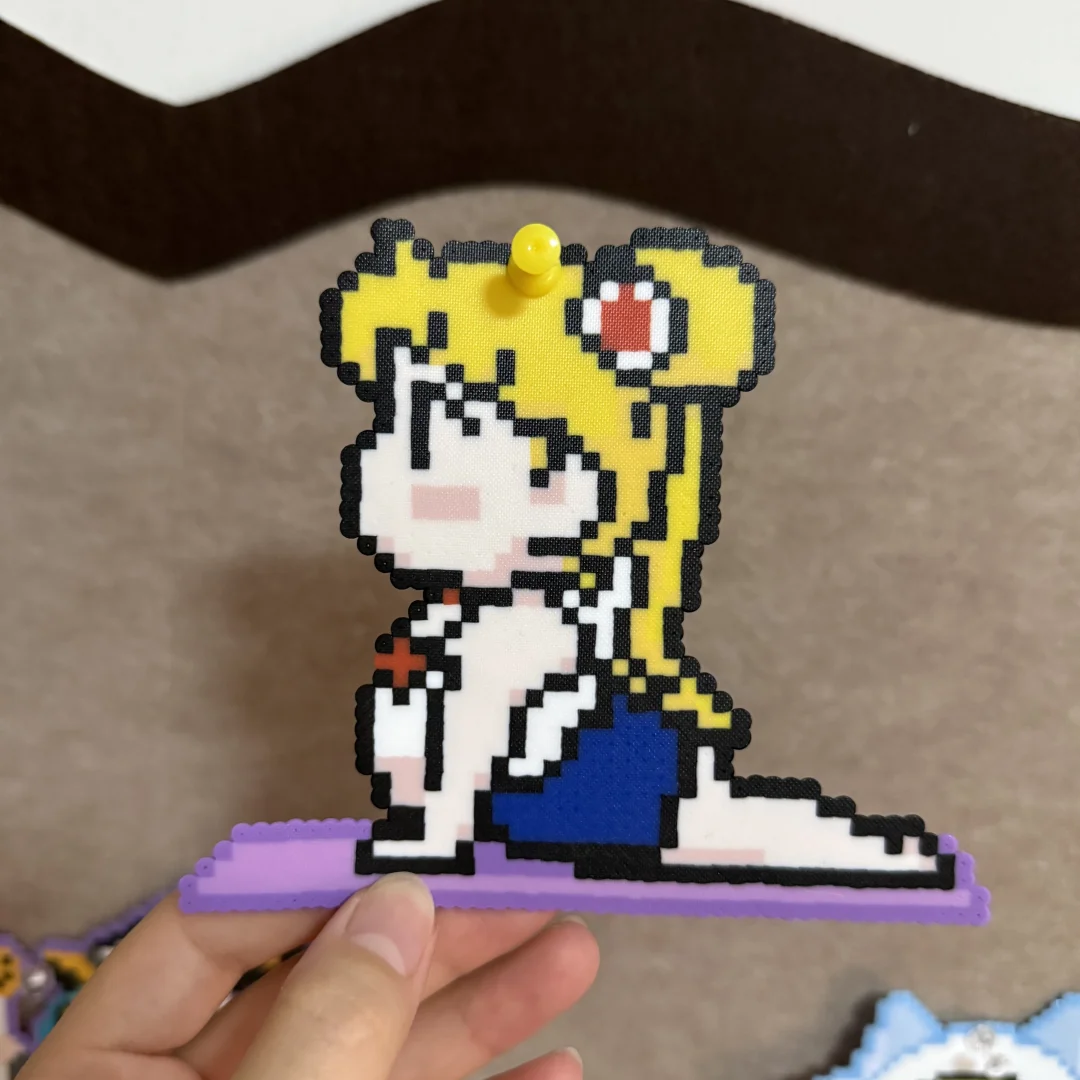 拼豆｜美少女战士瑜伽版（附色号）