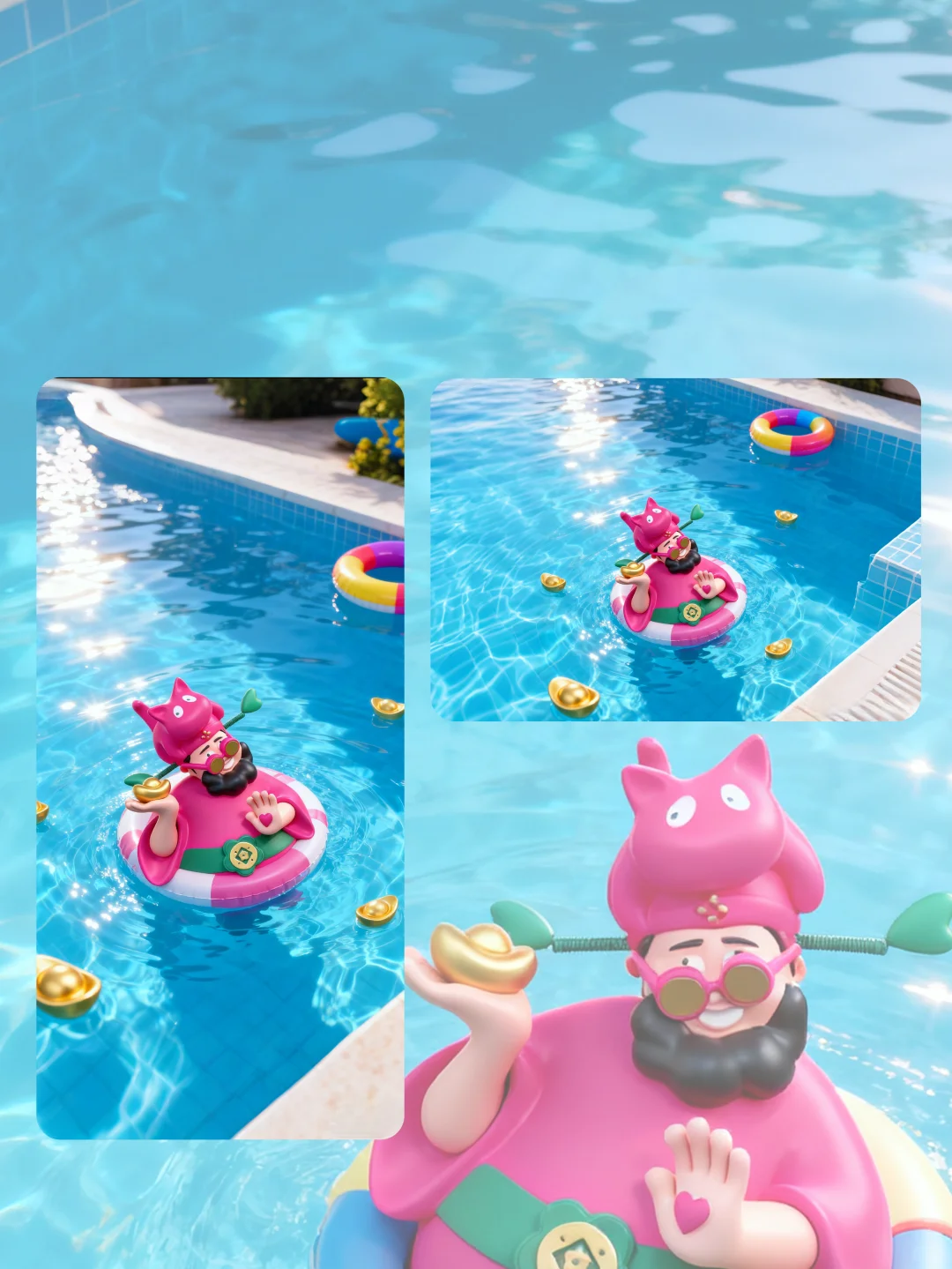 你的夏日专属财神壁纸来了✨