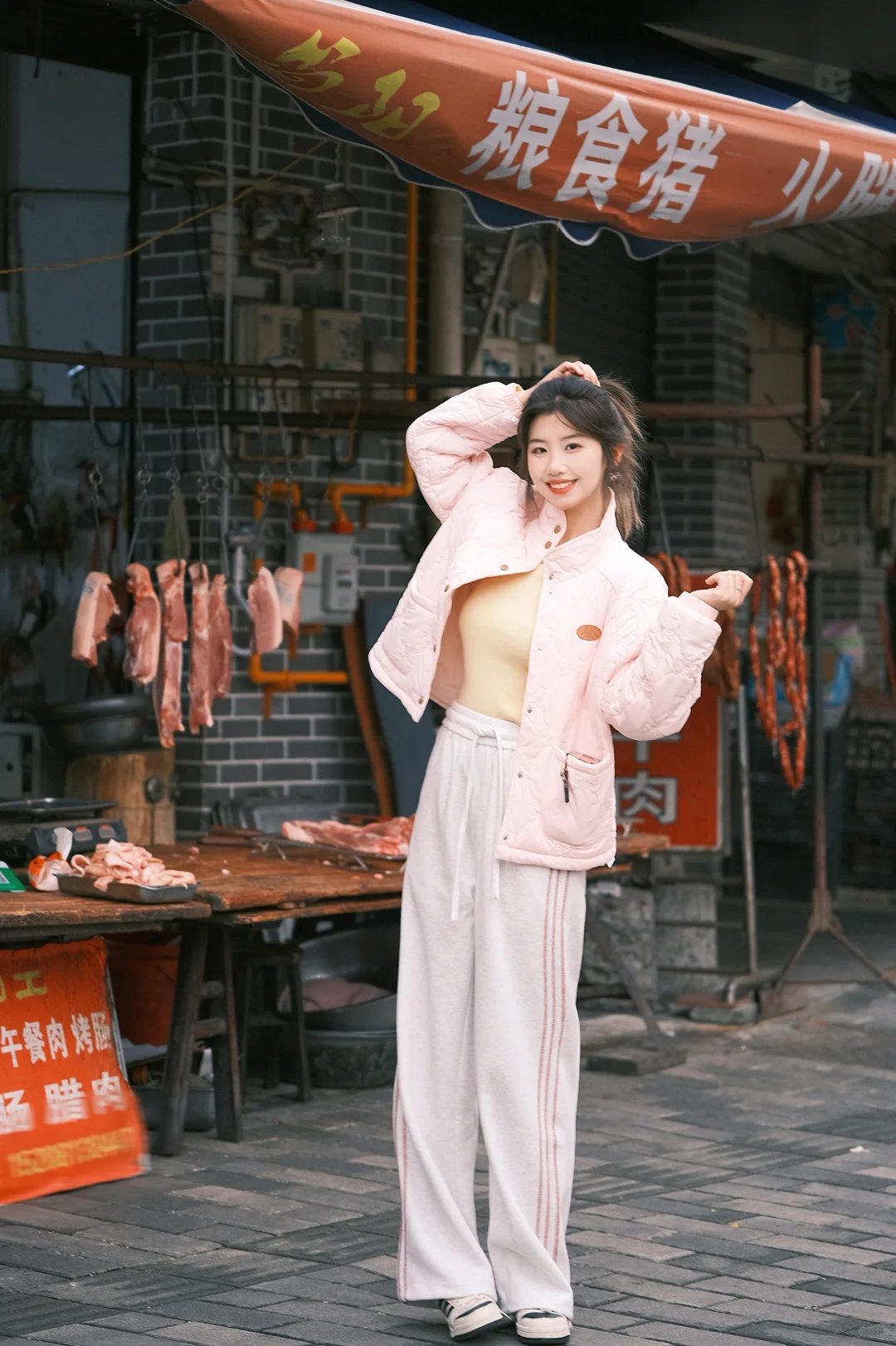 在老城区里拍到了充满活力的照片！