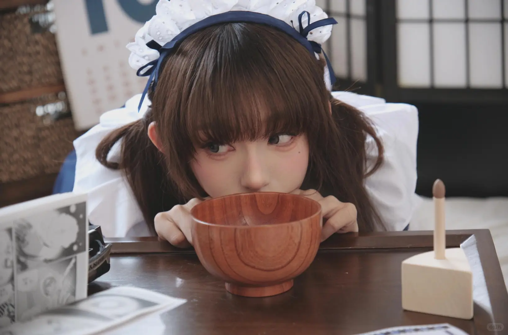 女仆与 JK 的复古宅家二次元心动瞬间合集