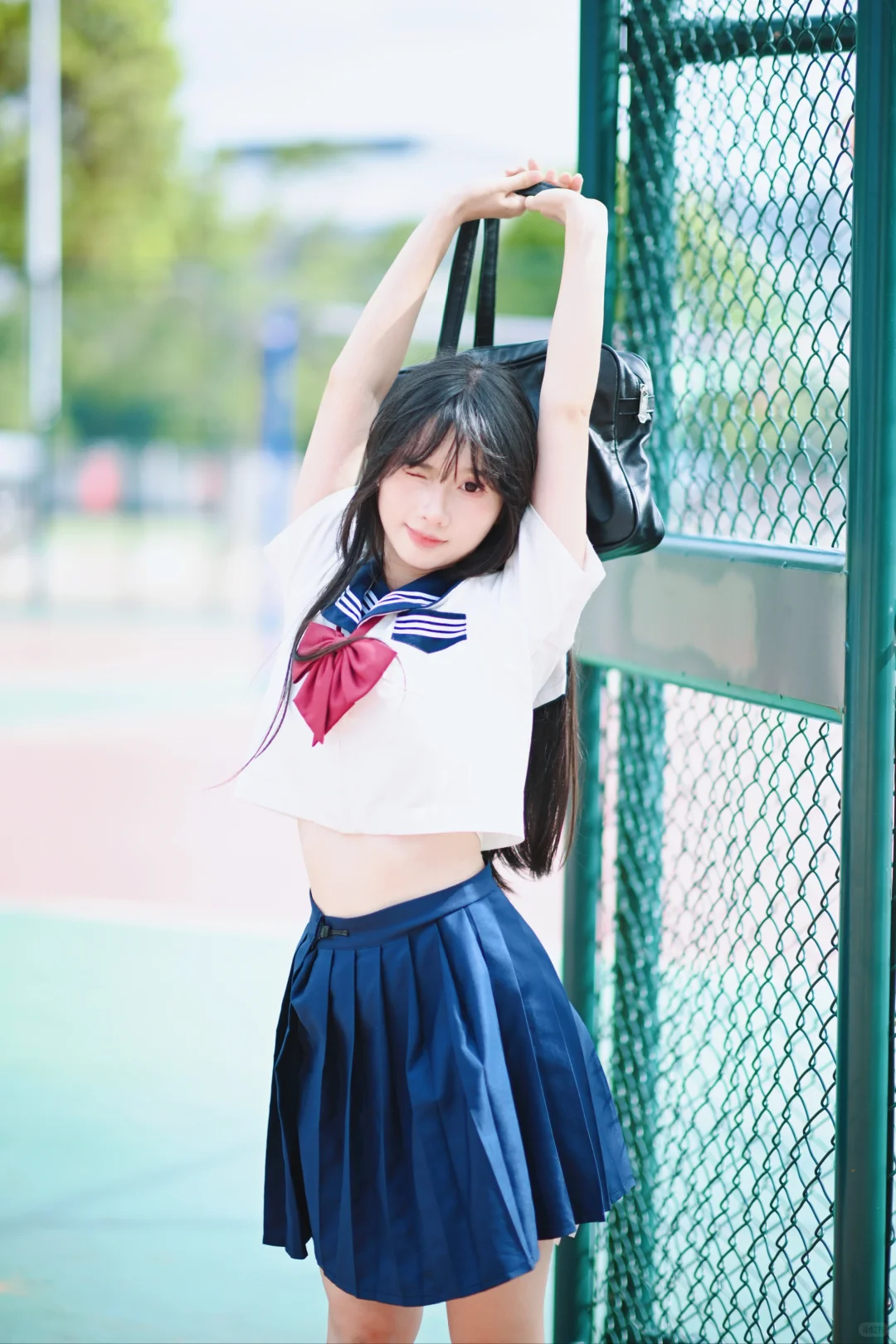 广西大学校园球场很出片啊！〡水手服圣体