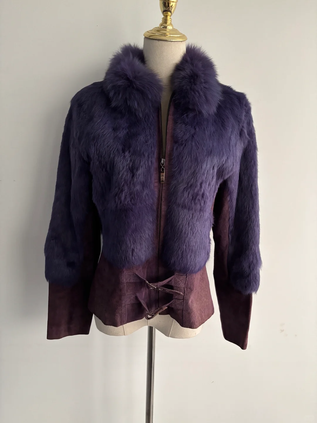 vintage古着皮草｜妩媚鸢尾紫