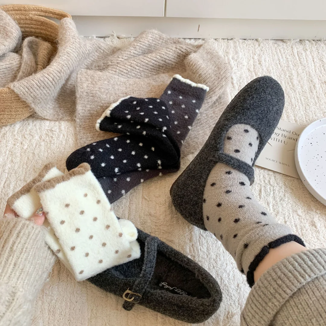 🍂秋冬氛围感袜袜｜波点控的温暖小确幸