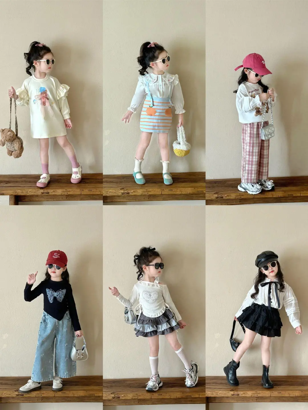 女童春秋款明星穿搭