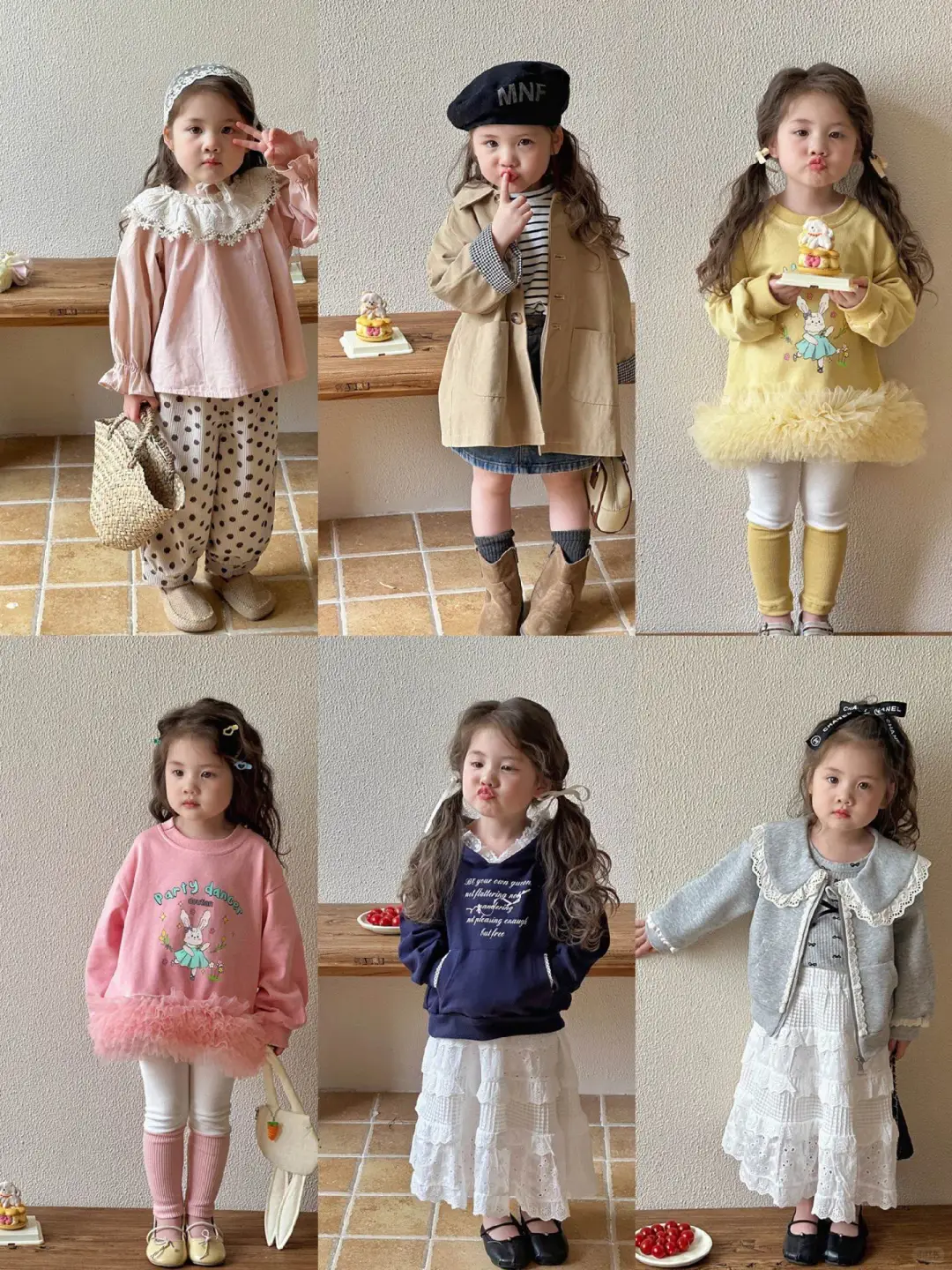 女童春秋款明星穿搭