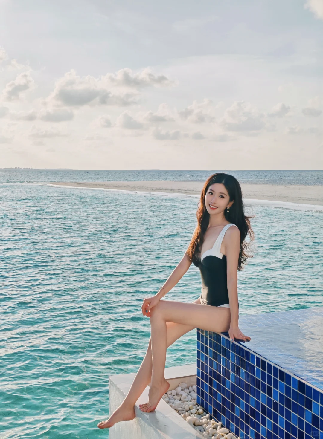 🌊马尔代夫水屋日记，泳装OOTD🖤