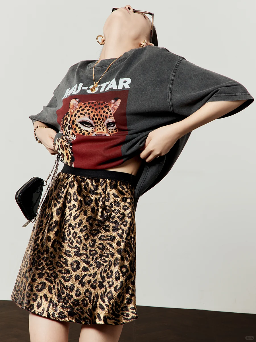 夏季穿搭 | 豹纹T恤裙性感又酷飒😎