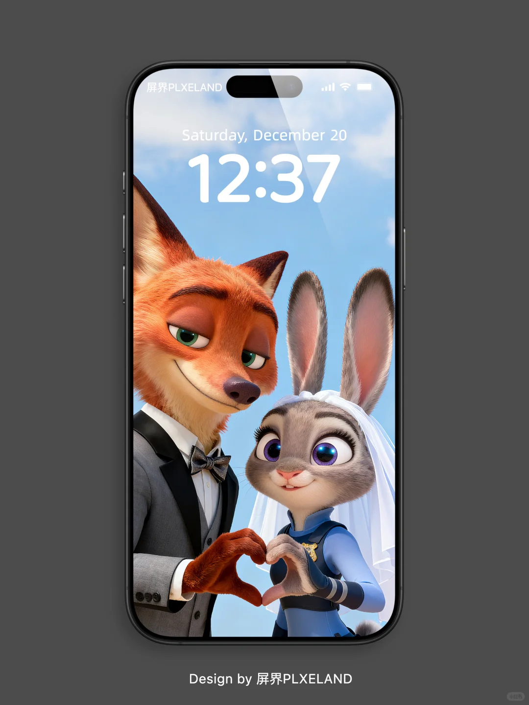 动态壁纸｜尼克和朱迪镜头比心❤️