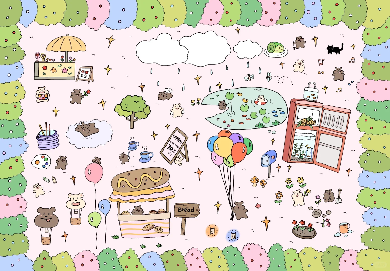 森林的角落🌳｜平板壁纸套图～