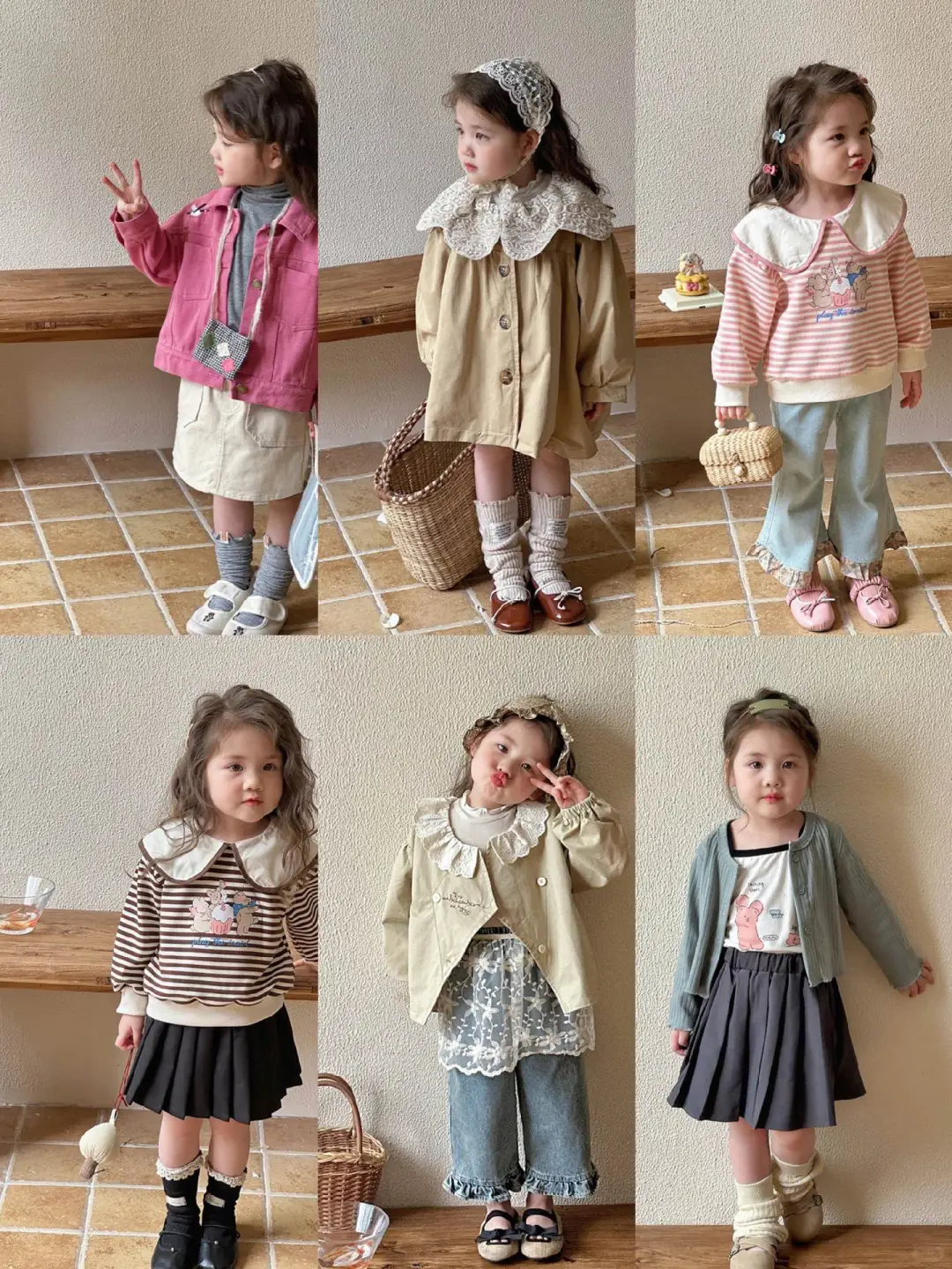 女童春秋款明星穿搭