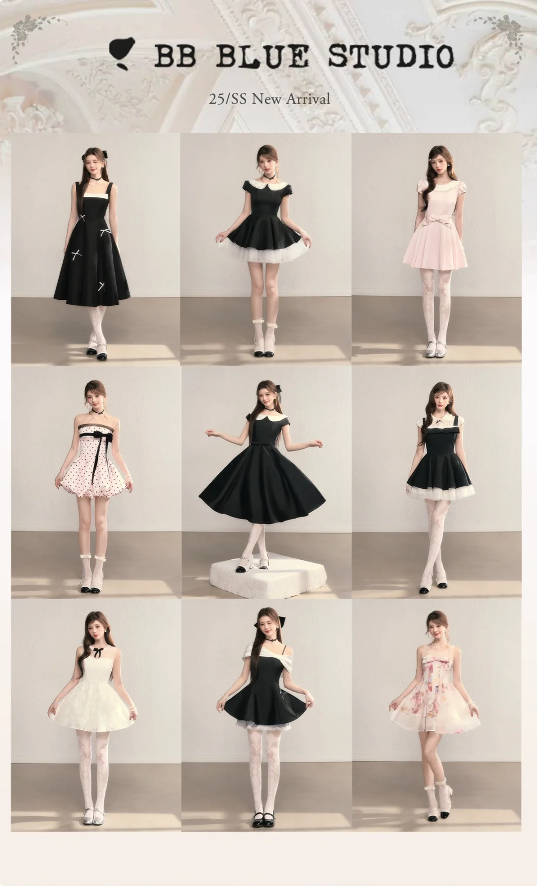 BB BLUE 25ss Lookbook赫本千金 今晚上新🖤