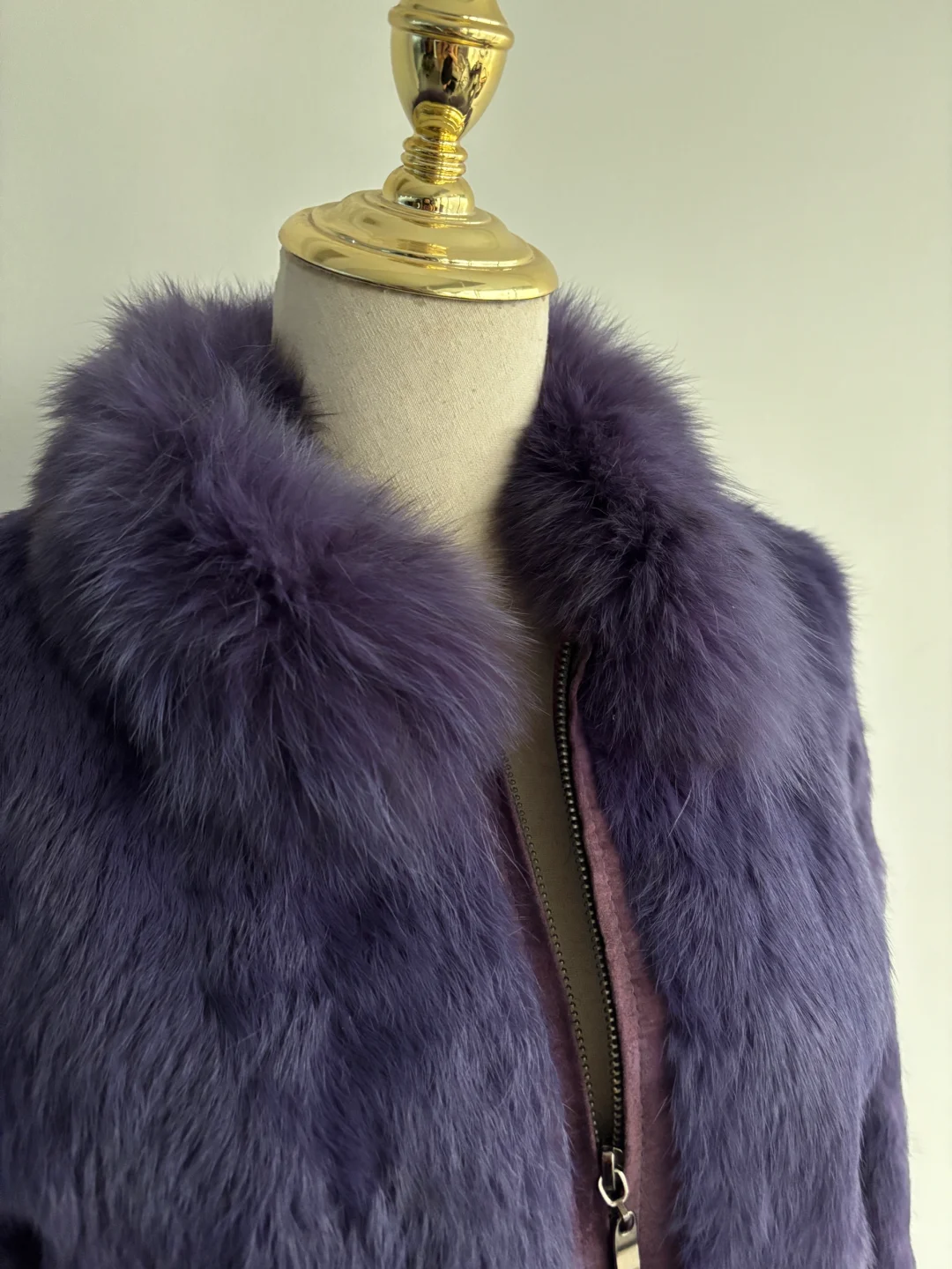 vintage古着皮草｜妩媚鸢尾紫