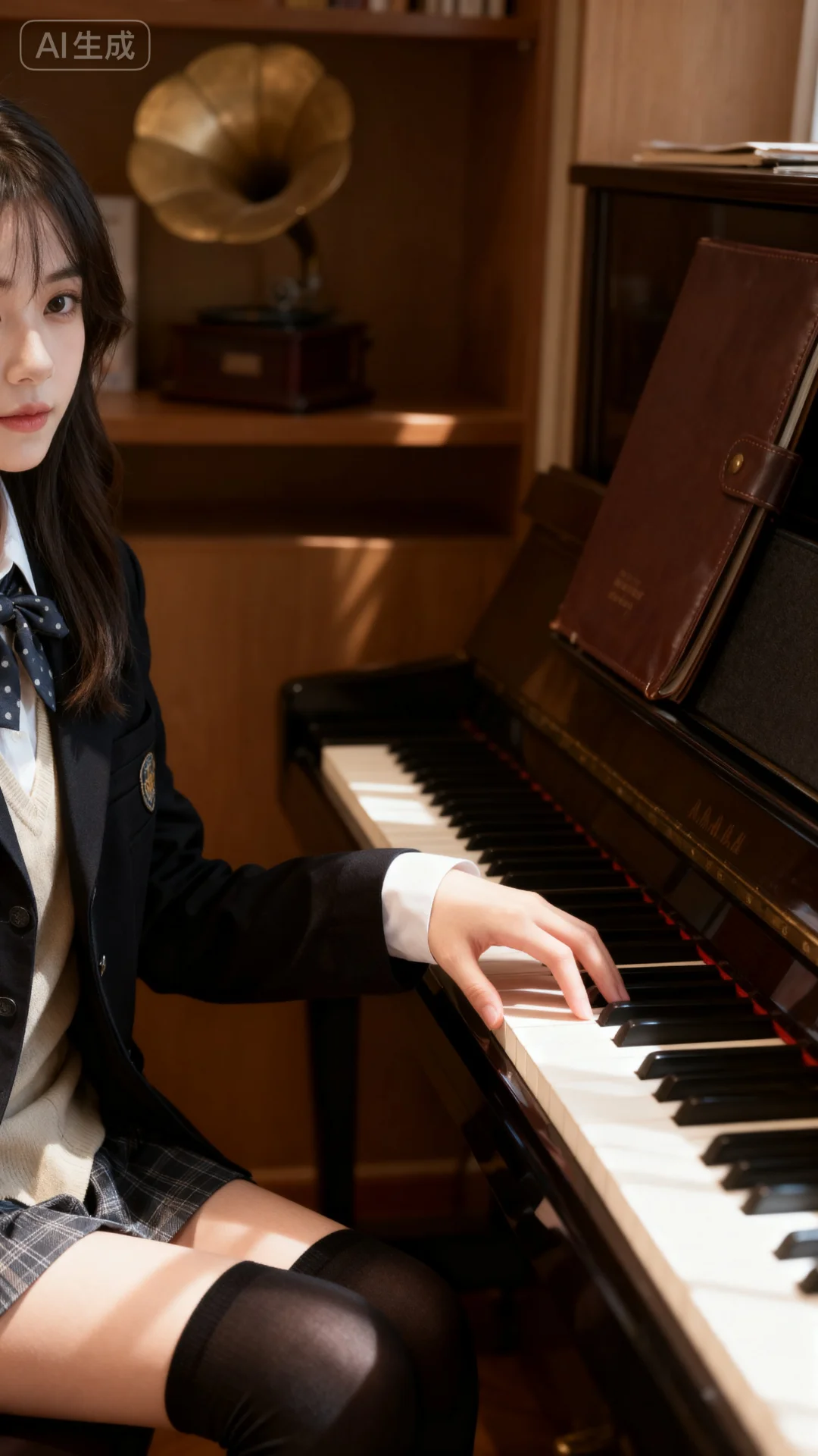钢琴房的 jk 少女🌸🌸🌸