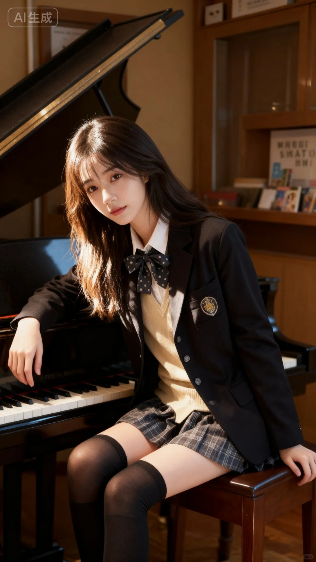 钢琴房的 jk 少女🌸🌸🌸