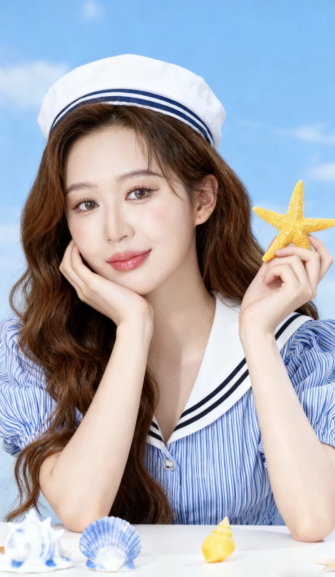 🌊清新海军风，附Ai写真指令