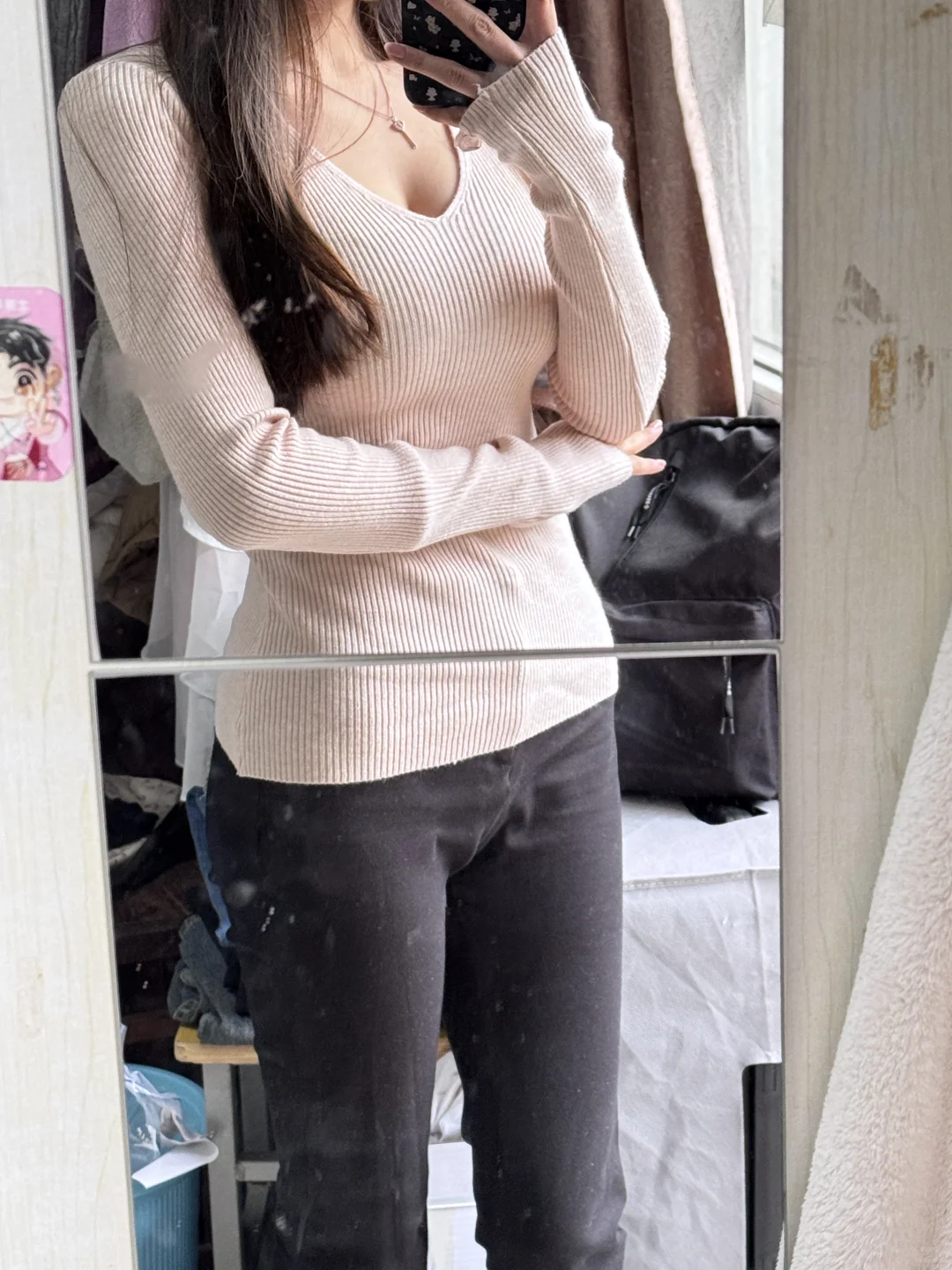 超级平价的小粉上衣