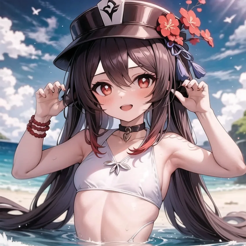 夏末胡桃泳装版壁纸