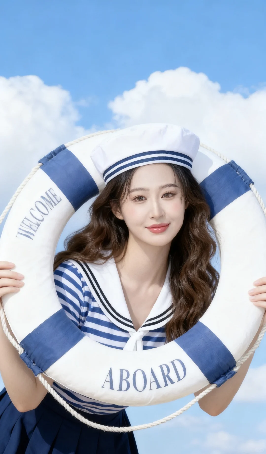 🌊清新海军风，附Ai写真指令