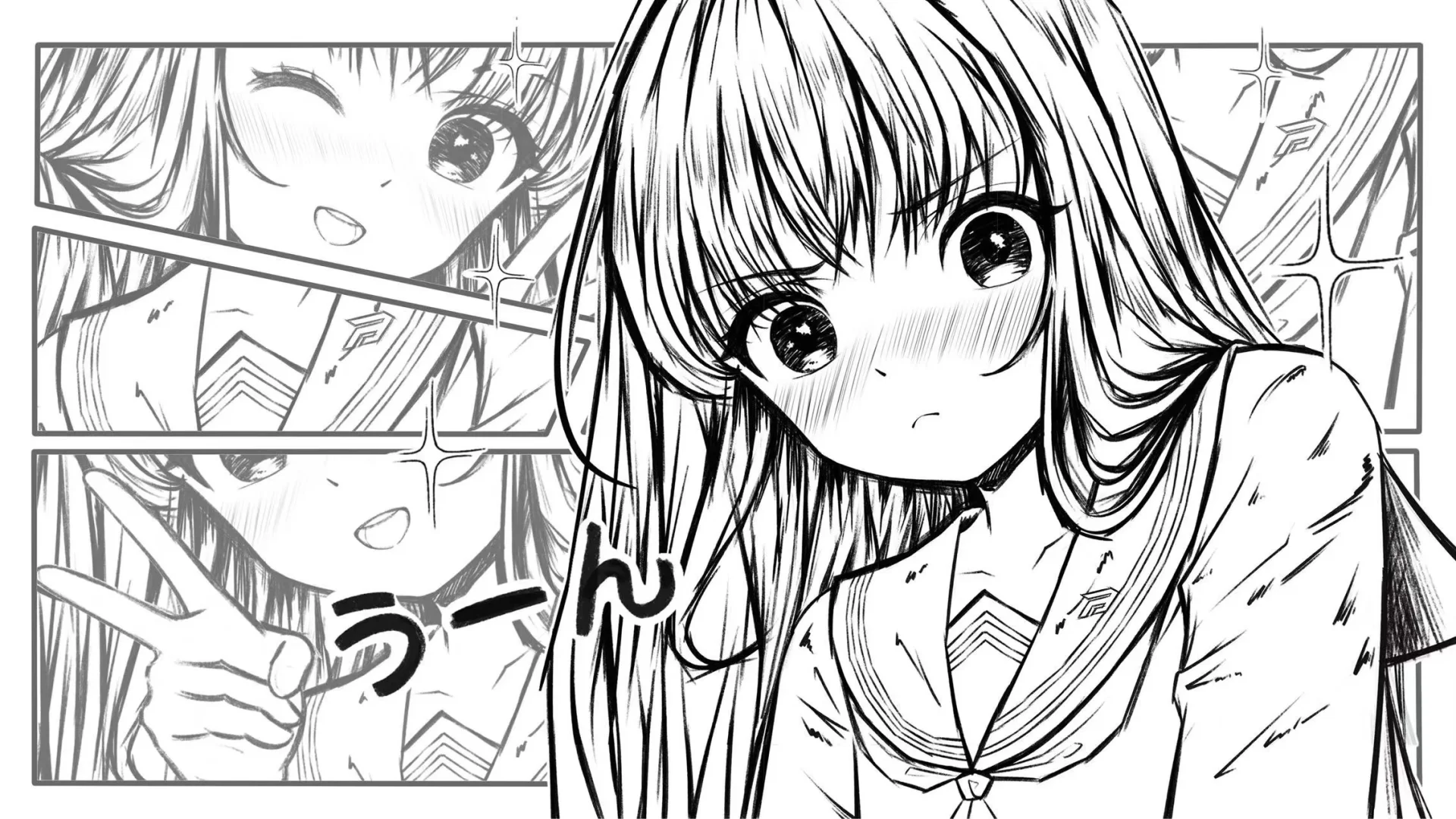 平板手机壁纸//喜欢上了原稿手绘！