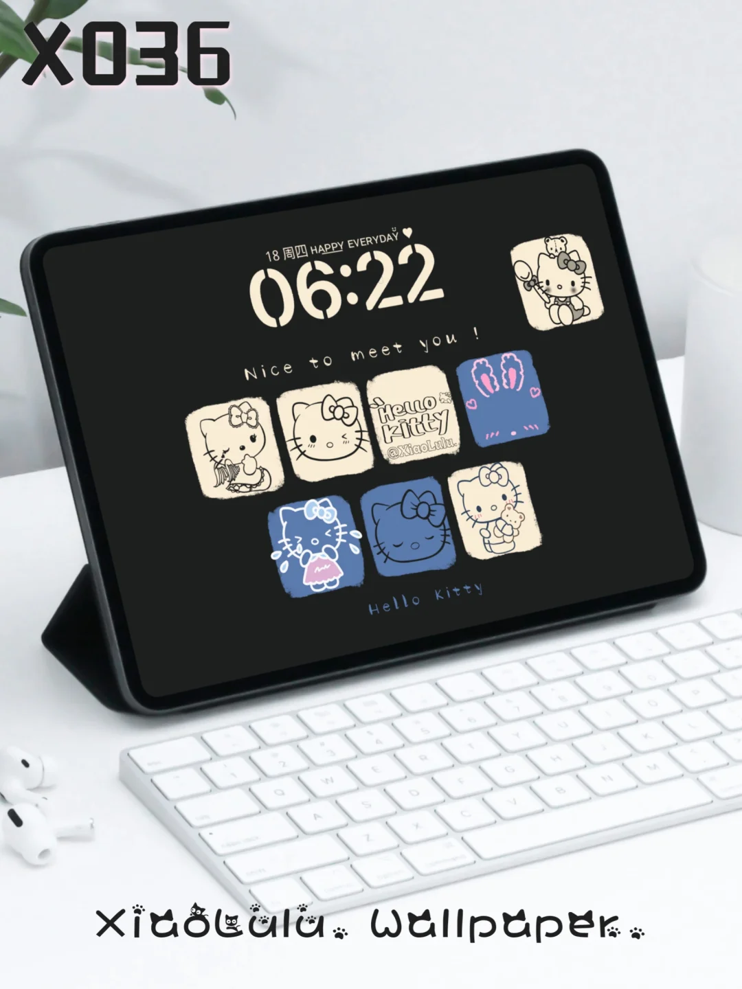X036丨平板壁纸丨可爱kityy壁纸丨凯蒂猫