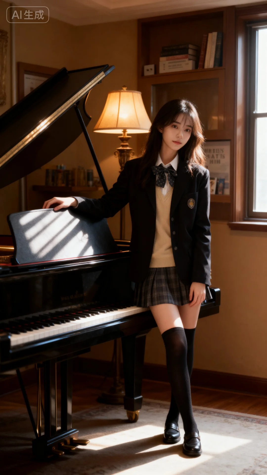 钢琴房的 jk 少女🌸🌸🌸
