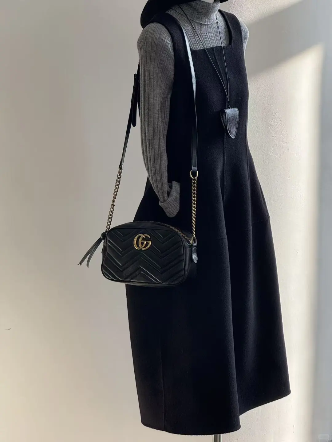 秋冬本命背心裙🖤收腰小黑裙长款来啦！