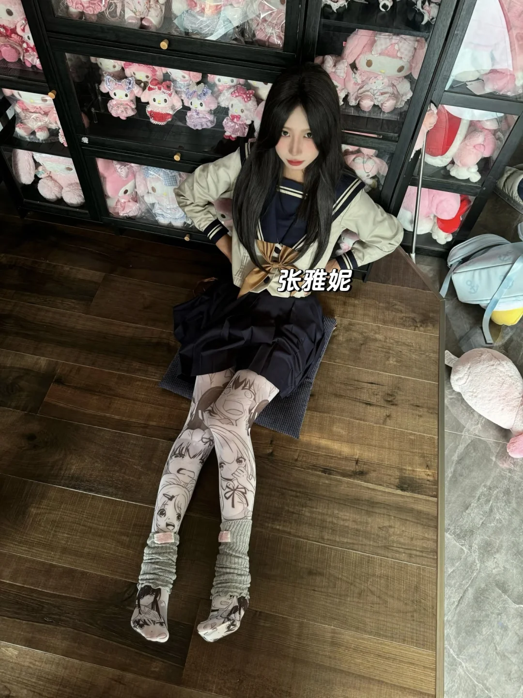 “梨形救星！微压漫画袜实测显瘦绝了！