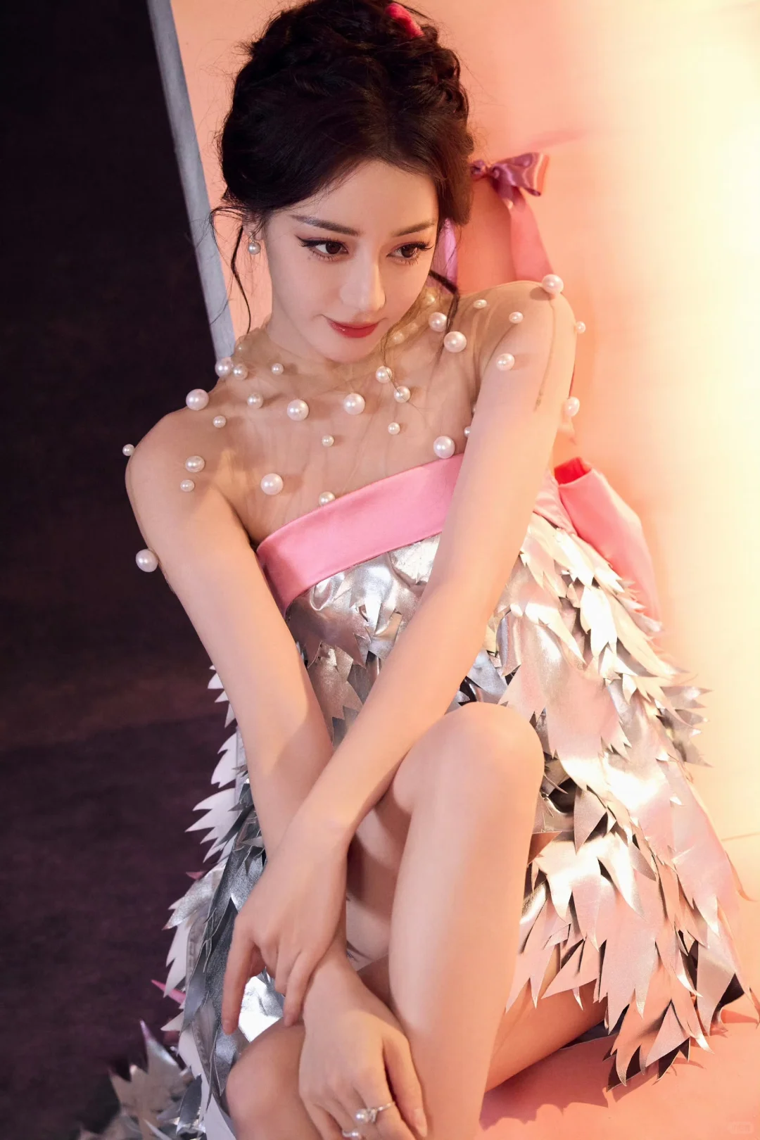 迪丽热巴 银羽仙裙 玲珑曲线