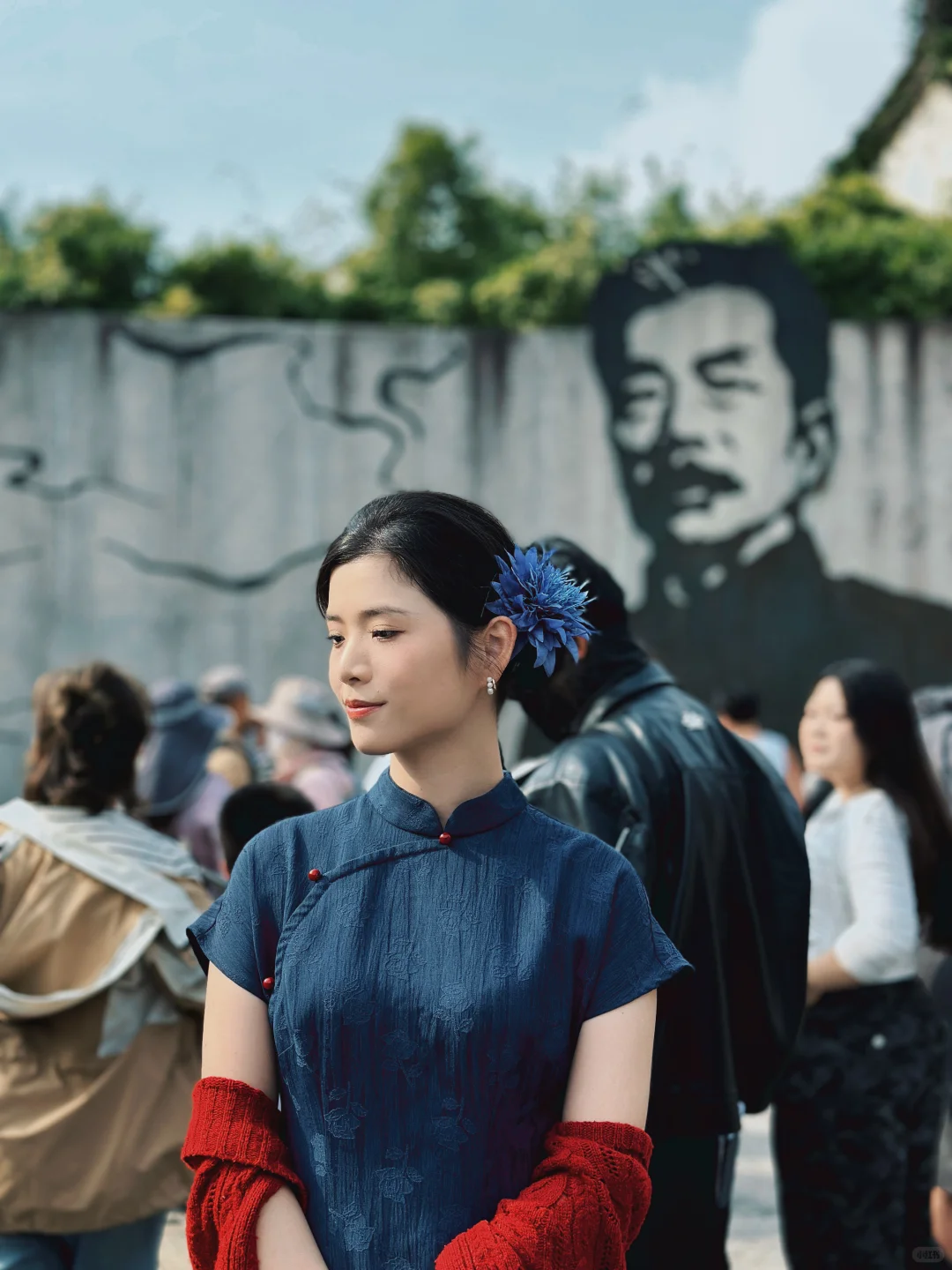 来绍兴穿旗袍啦