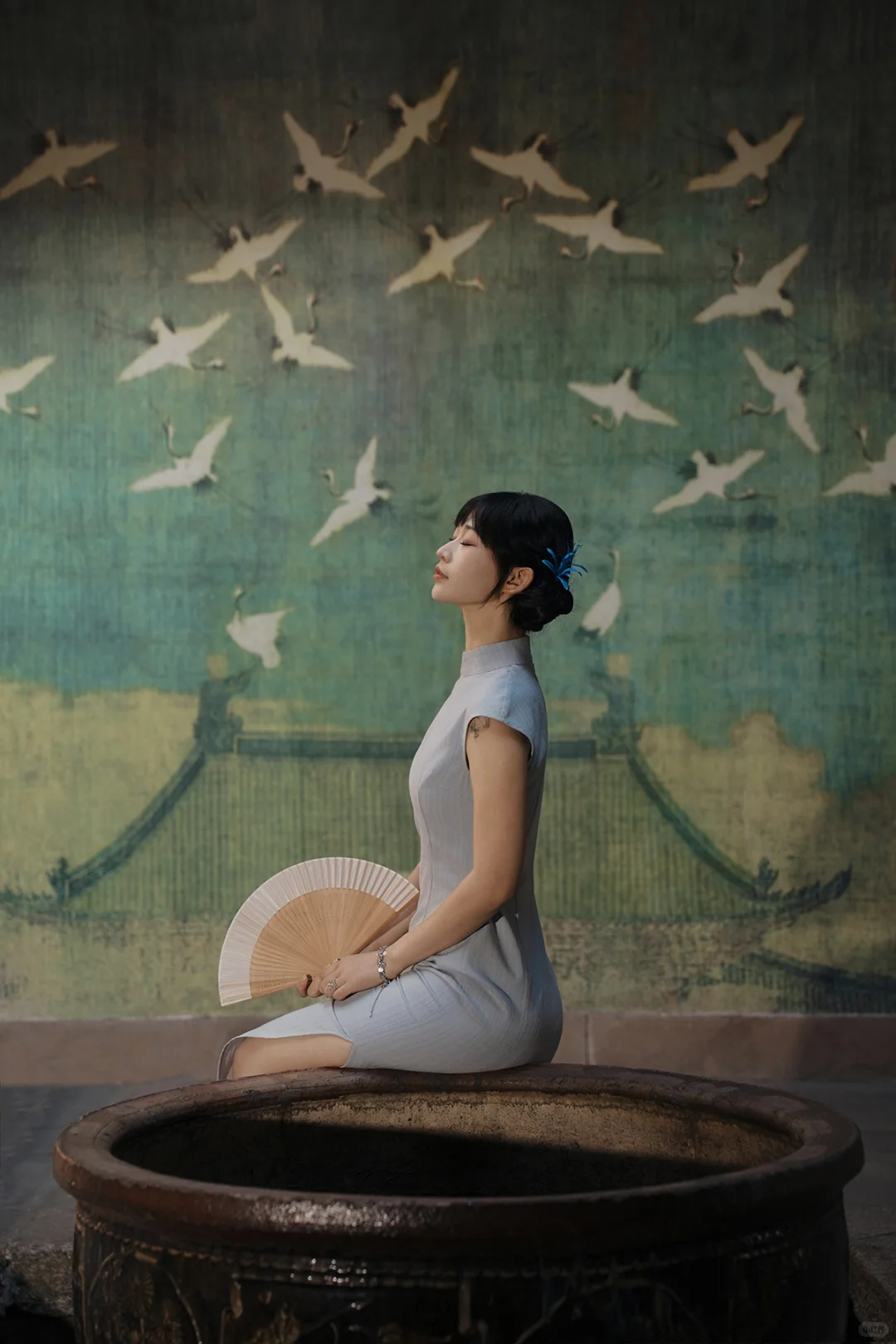 呈坎｜一袭旗袍映呈坎