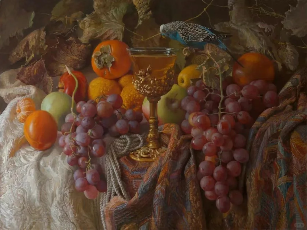 这位大师画得葡萄绝了，简直不能更娇艳！