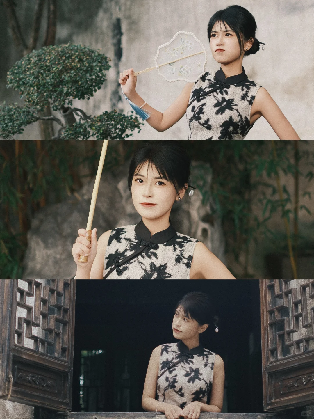 无锡 📸｜谁能拒绝园林里的旗袍佳人呢？