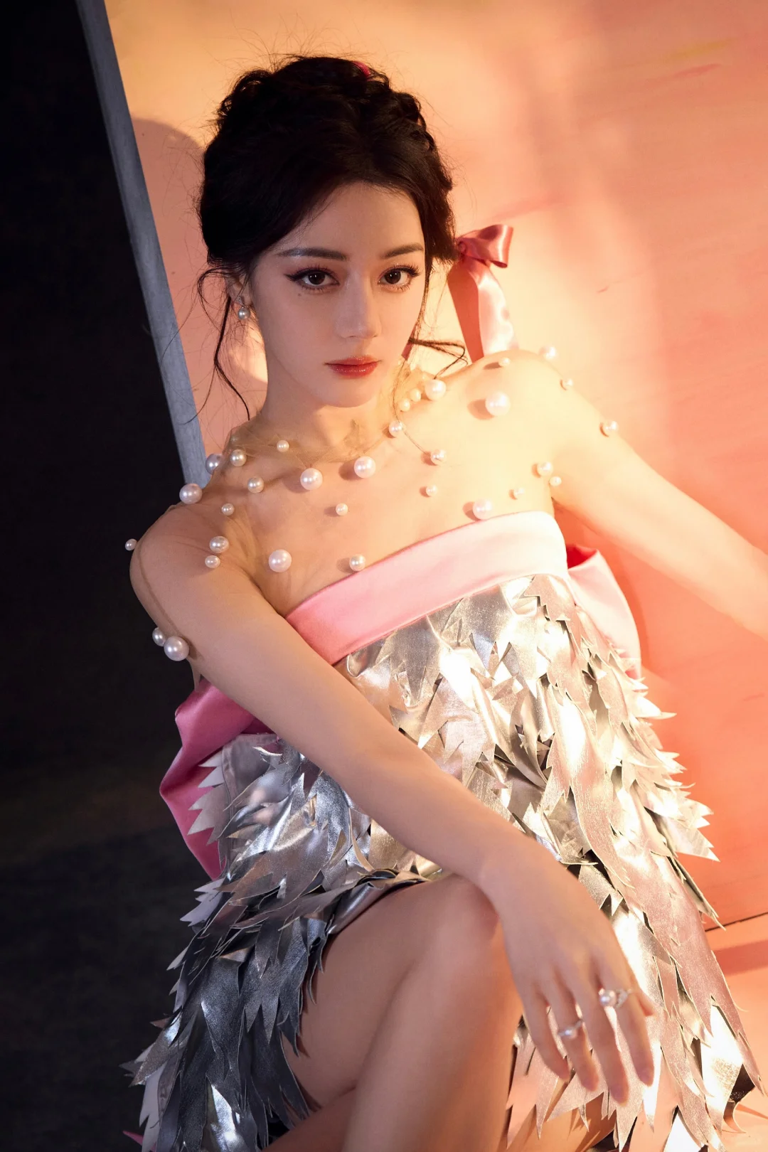 迪丽热巴 银羽仙裙 玲珑曲线