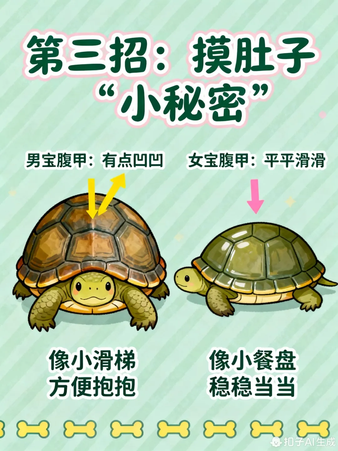 🐢5秒认龟性别！萌新也能看懂