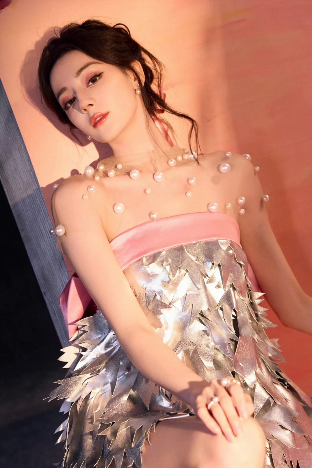 迪丽热巴 银羽仙裙 玲珑曲线