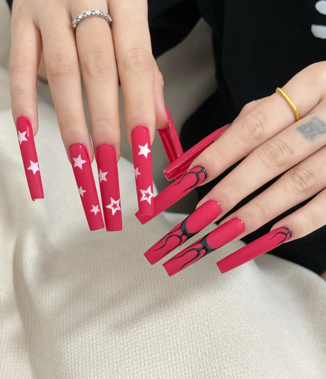 信宜美甲｜超长辣妹的星星美甲～