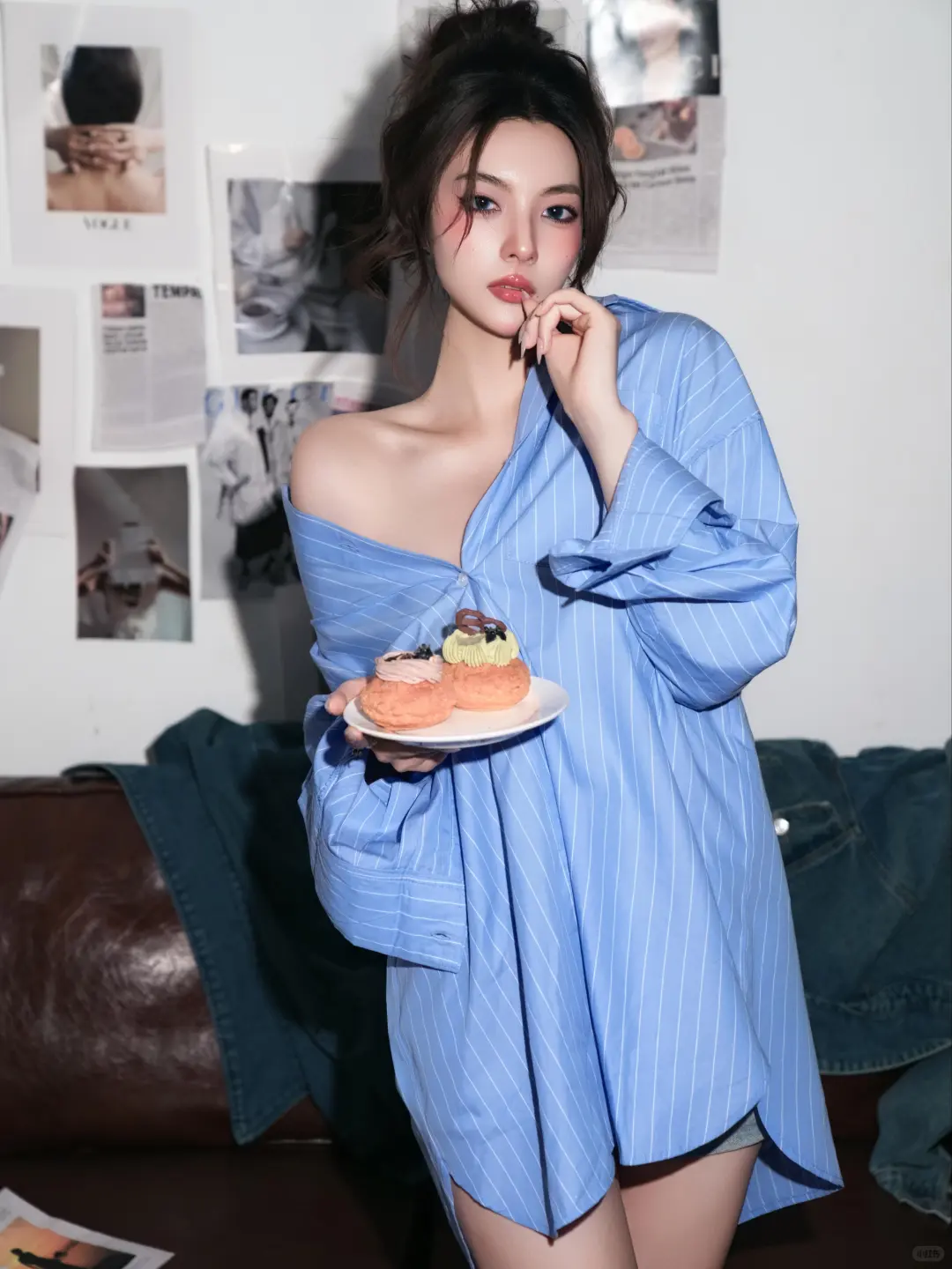 男友风衬衫私房写真，随性氛围感焊在身上✨