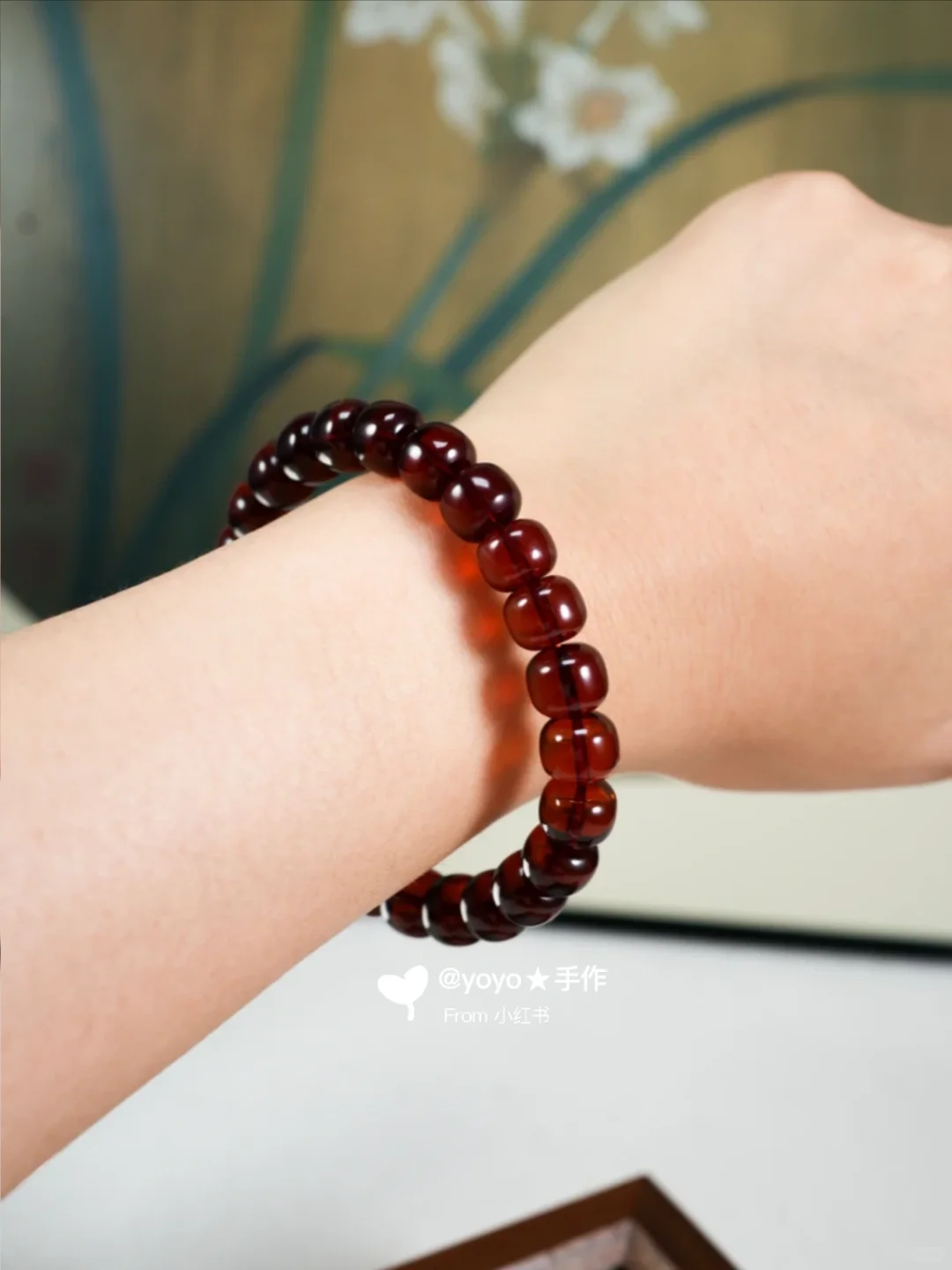 走哪都被夸❗女生必入的血珀 上手太显白啦