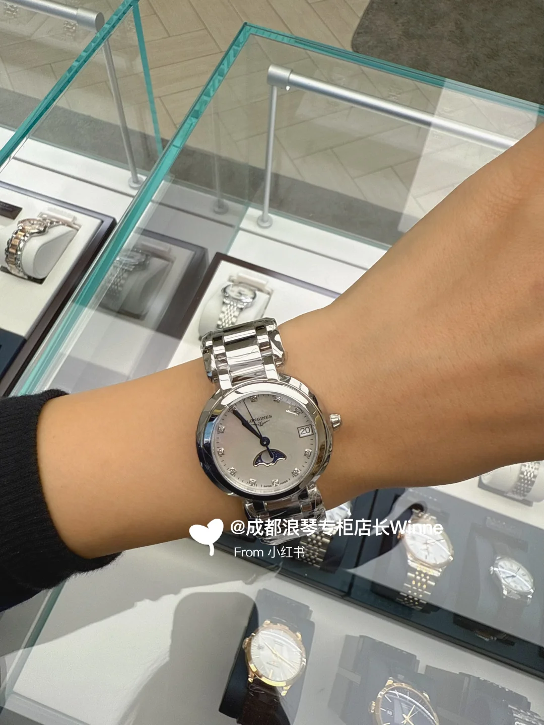 成都浪琴专柜🈶活动💰｜心月女表实拍