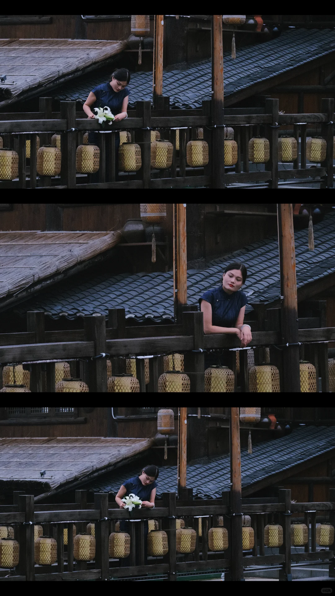 和不愿意擦边的男朋友，一起拍的江夏里旗袍