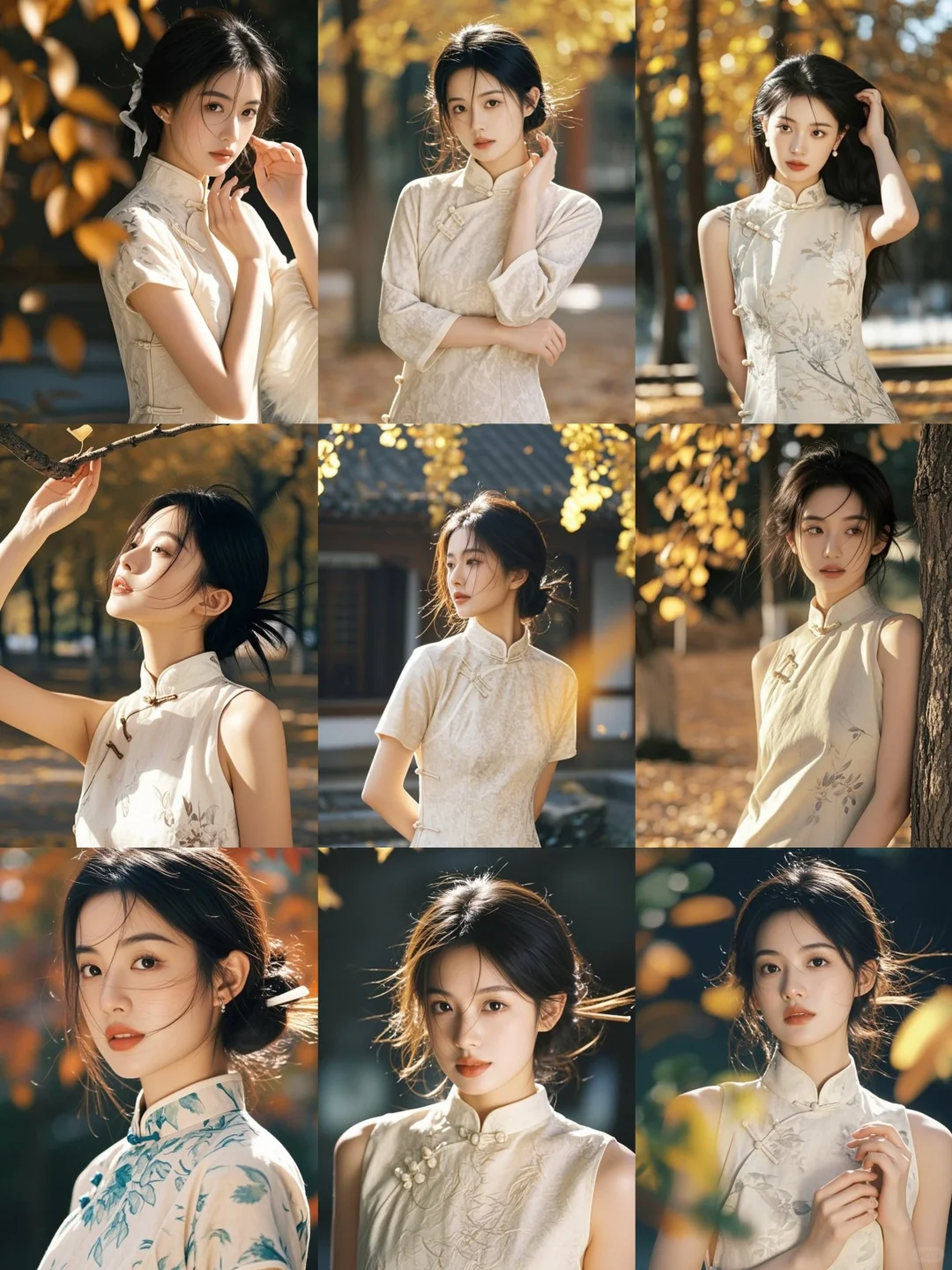 存一些新中式旗袍裙子拍照姿势📸，快来学！