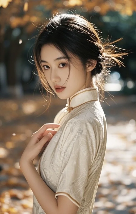 存一些新中式旗袍裙子拍照姿势📸，快来学！