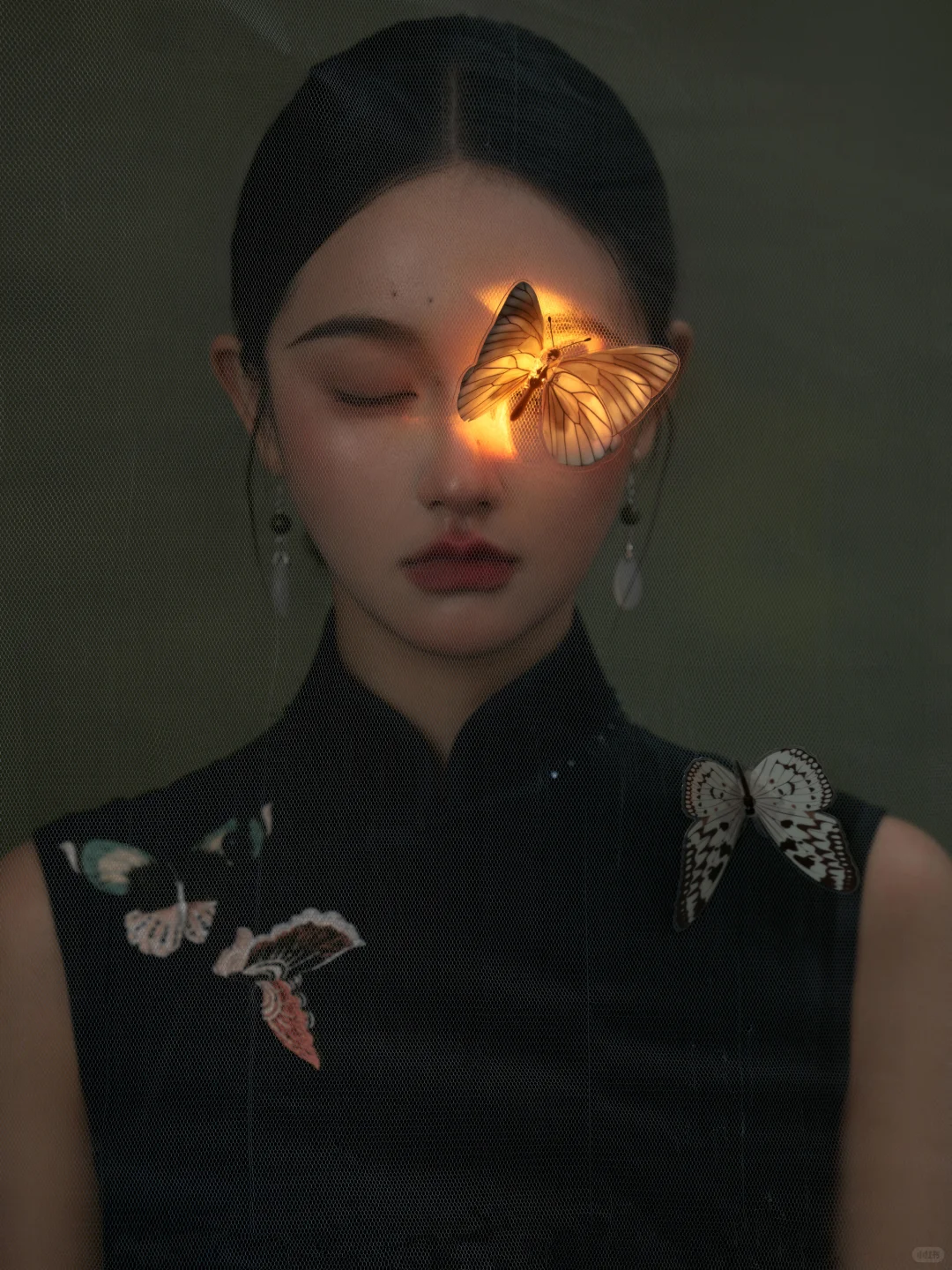 🦋中式旗袍写真｜把工笔画意境穿在身上！