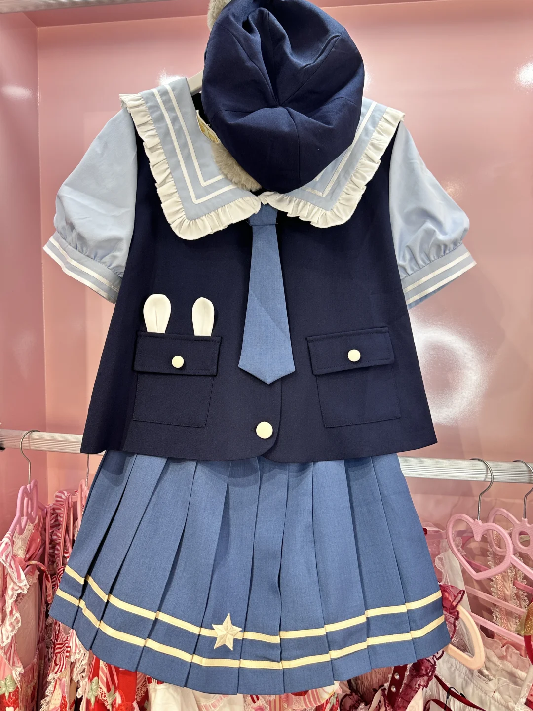 贪吃鼠鼠｜jk水手服套装实拍｜显白水手服