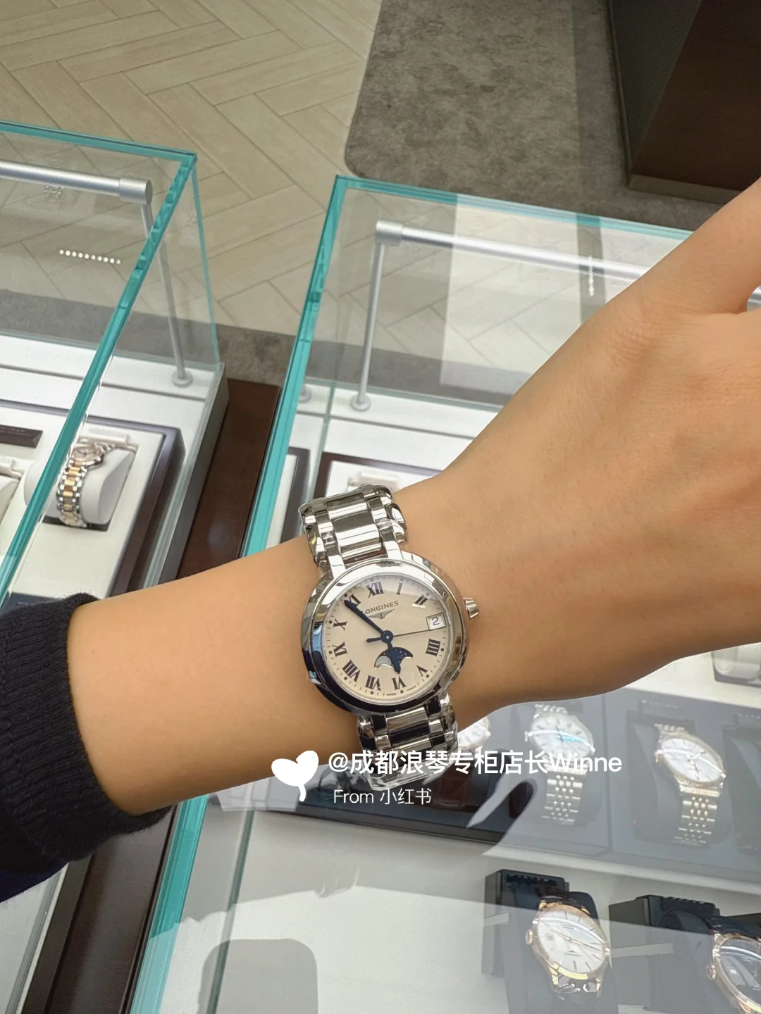 成都浪琴专柜🈶活动💰｜心月女表实拍