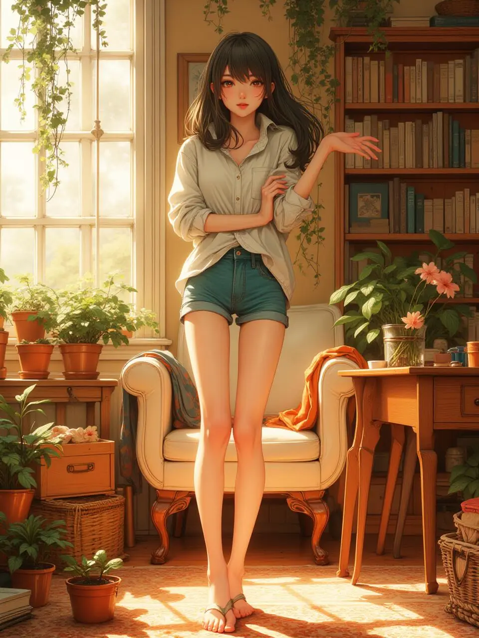 喜欢阳光洒进来的感觉~