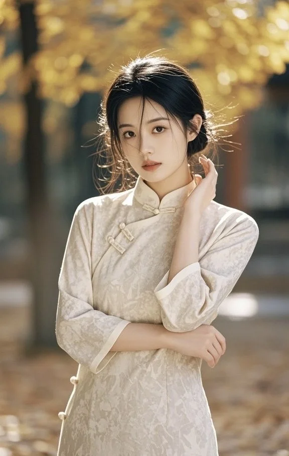 存一些新中式旗袍裙子拍照姿势📸，快来学！