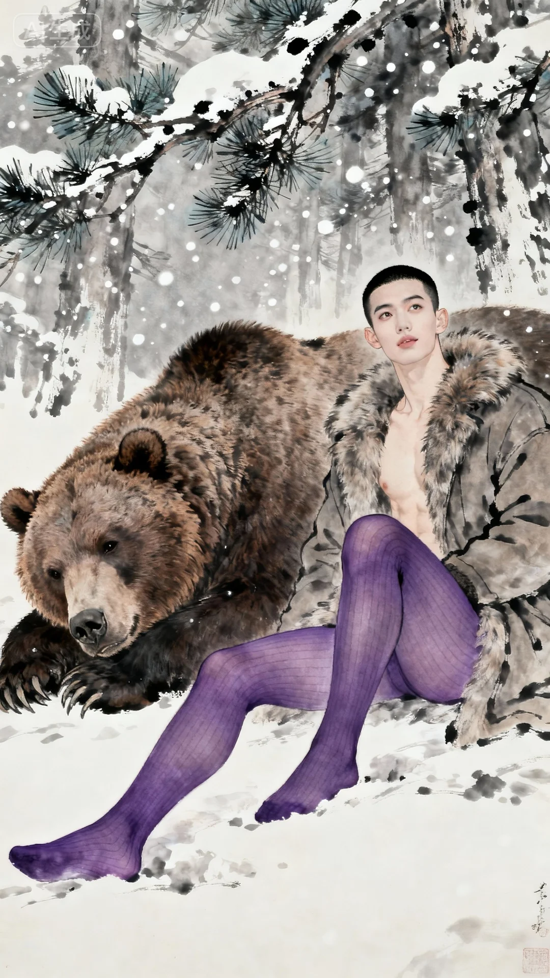 荒野之息🐅，男士丝袜，释放野性。