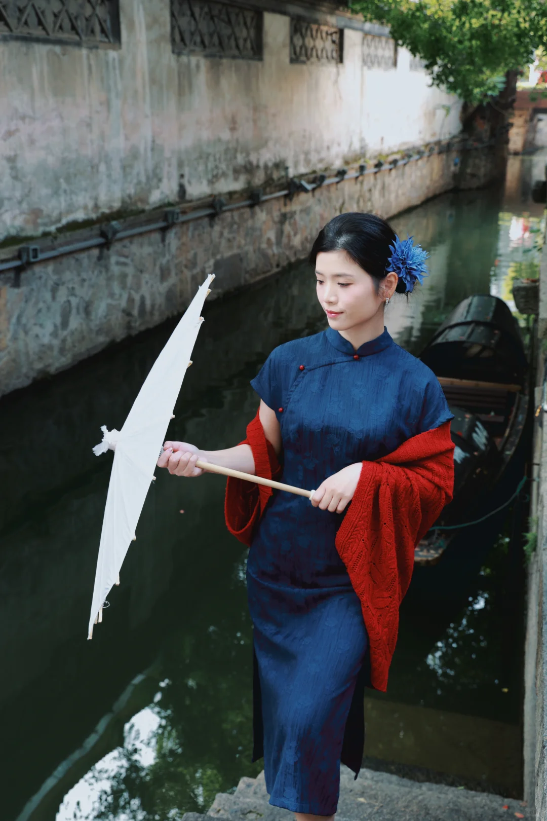 来绍兴穿旗袍啦